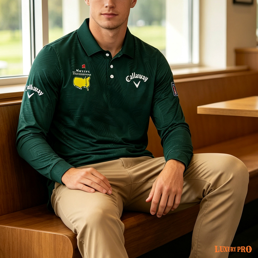 AOP EGD Long Sleeve Button Polo