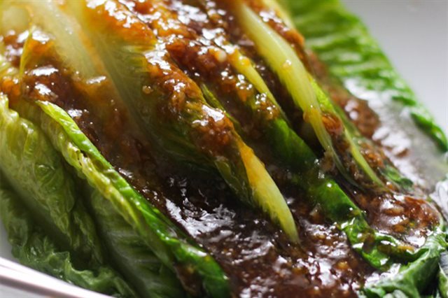Cải Xà Lách Sốt Tương Tỏi