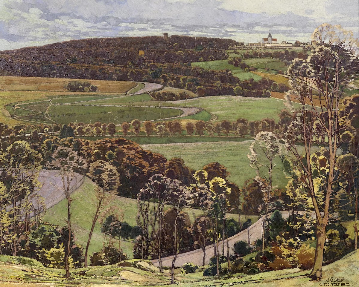 Höhenstraße auf den Kahlenberg vom Cobenzl aus gesehen 1937