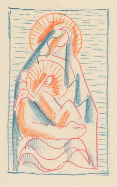 Madonna with a child on her lap 1930 1935