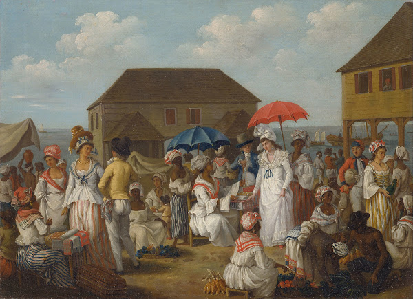 Linen Market Dominica circa 1780