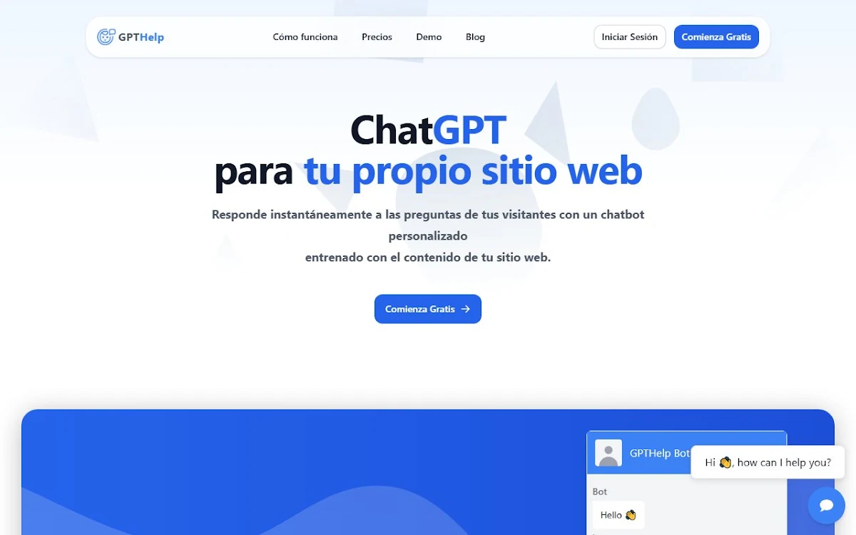Captura de GPTHelp.ai