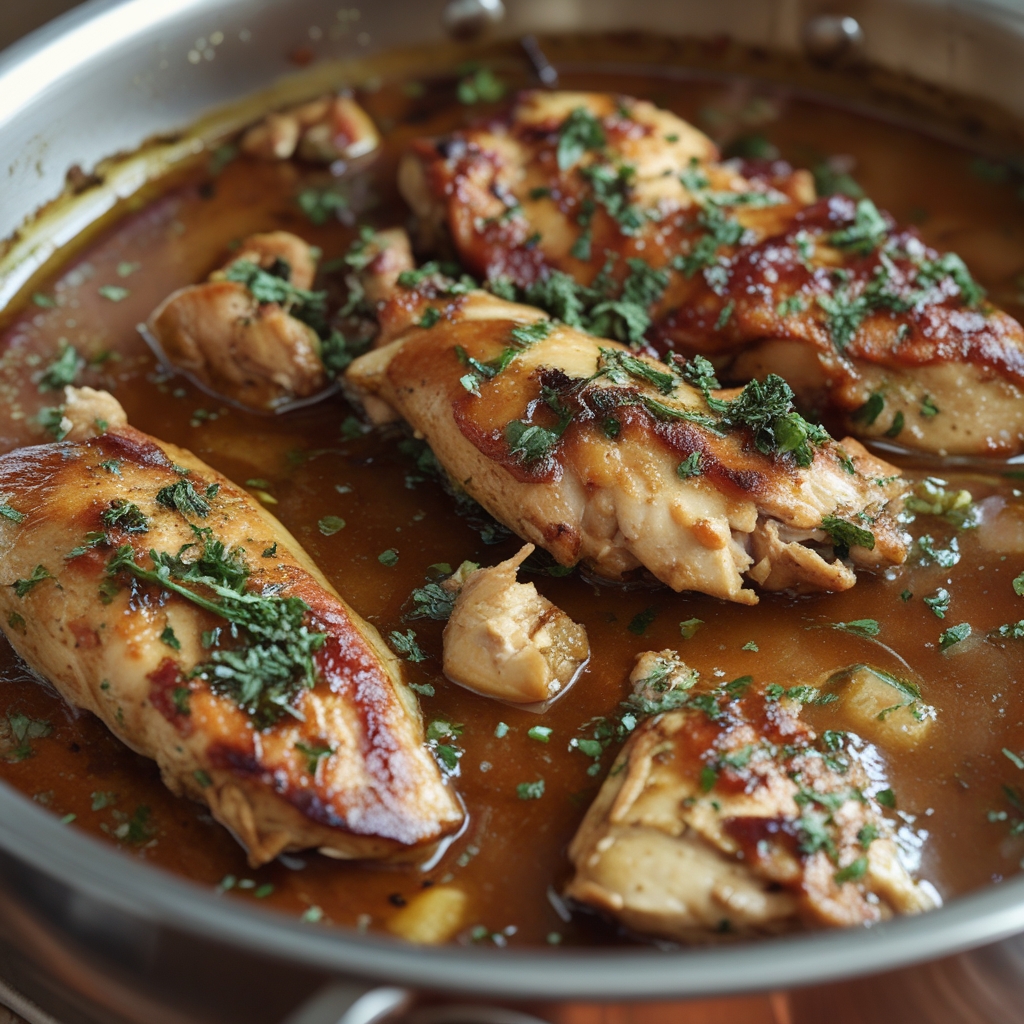 Braised Catalina Chicken Recipe - Easy, Flavorful Weeknight Dinner finished