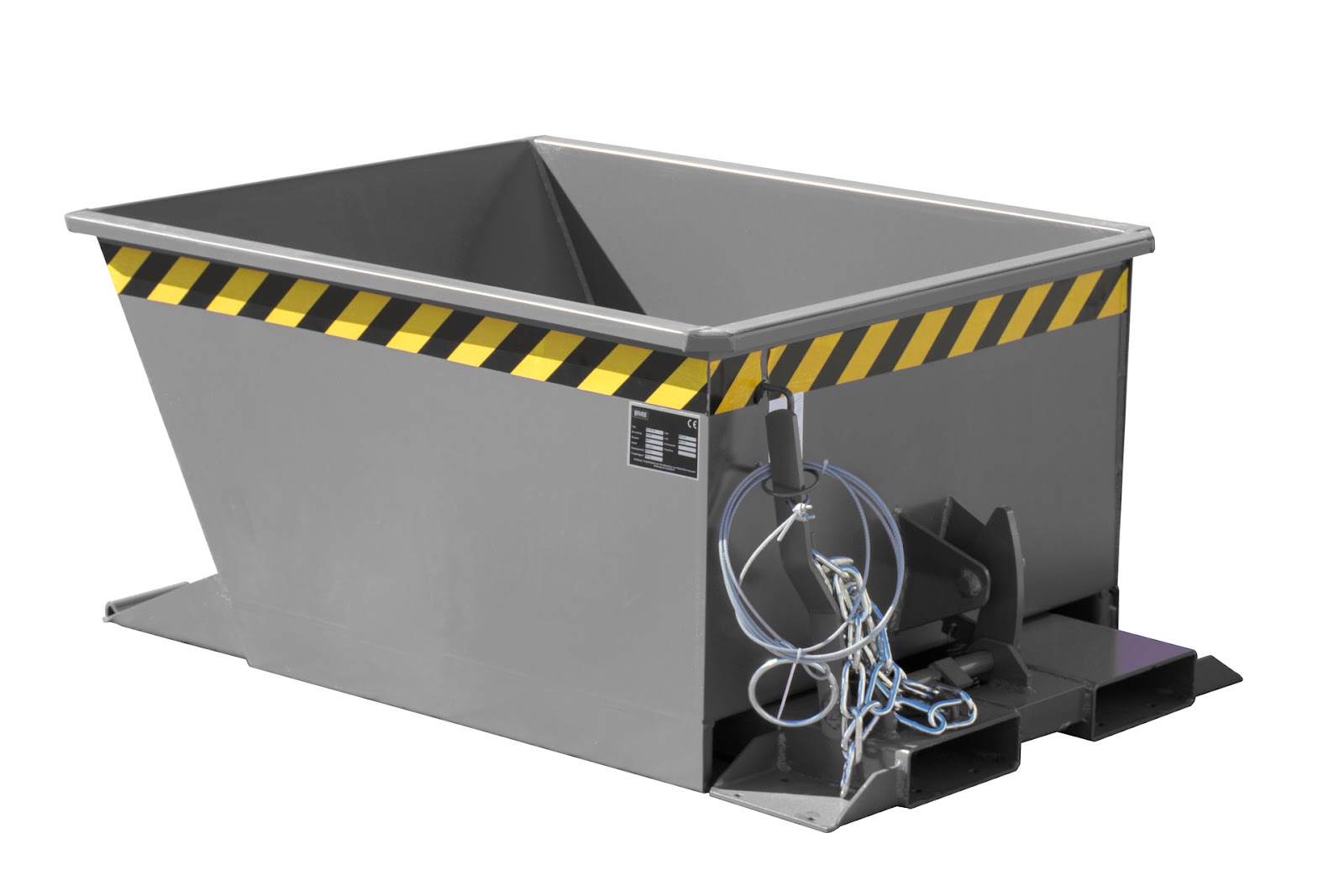 Kiepcontainer GU-RZ 30, gelakt, Muisgrijs
