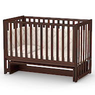 Bed Veres LD13 with pendulum and removable spokes walnut/brown