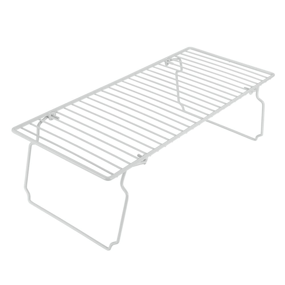 Repisa organizadora apilable para platos Metaltex™ color blanco