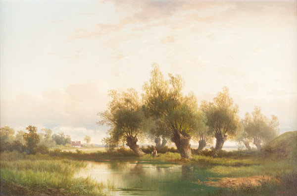 Angler under willows
