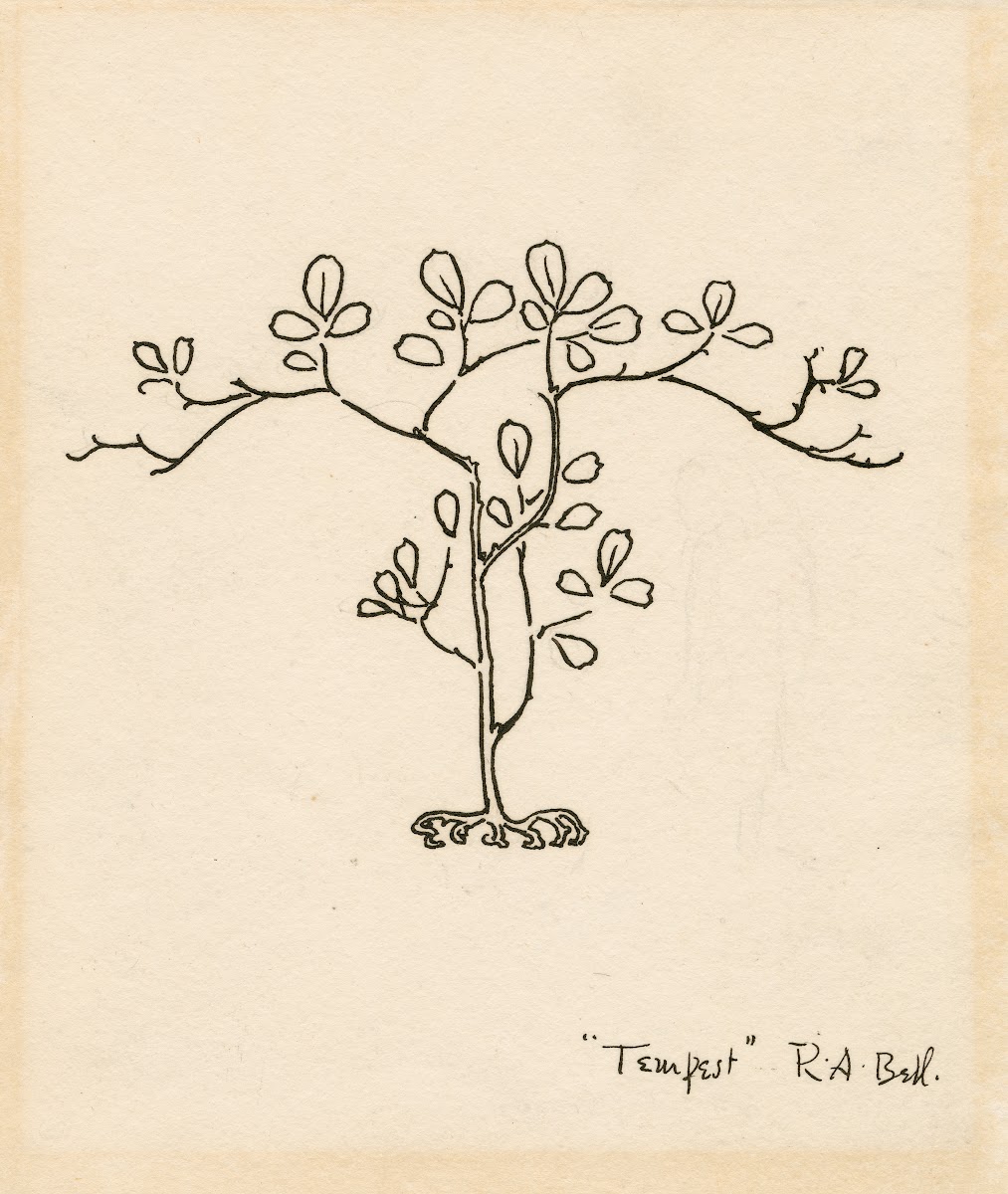 The Tempest Decorative botanical motif 1900