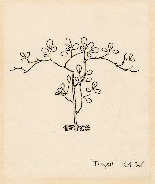 The Tempest Decorative botanical motif 1900