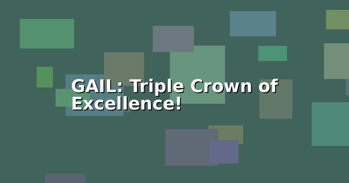 A celebratory image highlighting GAIL India Limited's achievement of three prestigious awards, symbolizing leadership and excellence in the Indian energy sector.