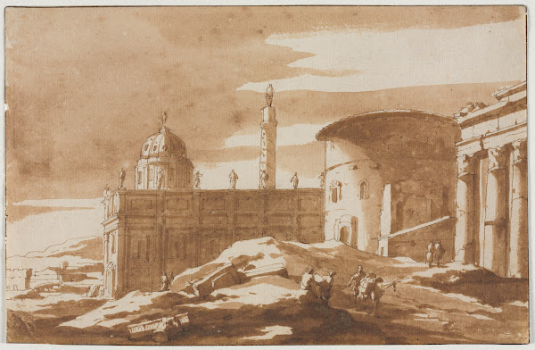 View of Ancient Buildings 17th century