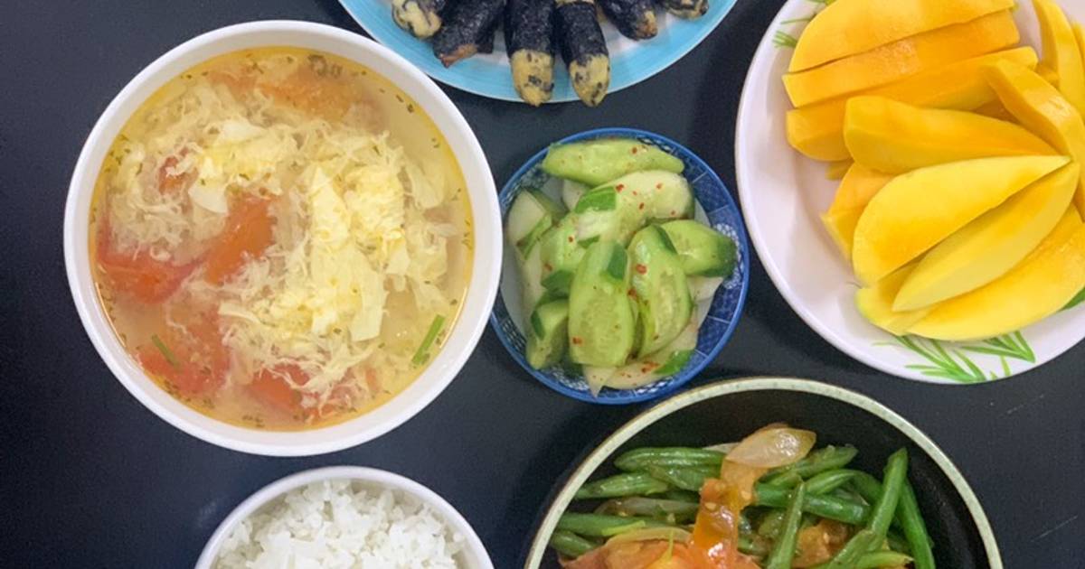 Mâm cơm nhanh gọn lẹ 🍅🍅🍅 #2