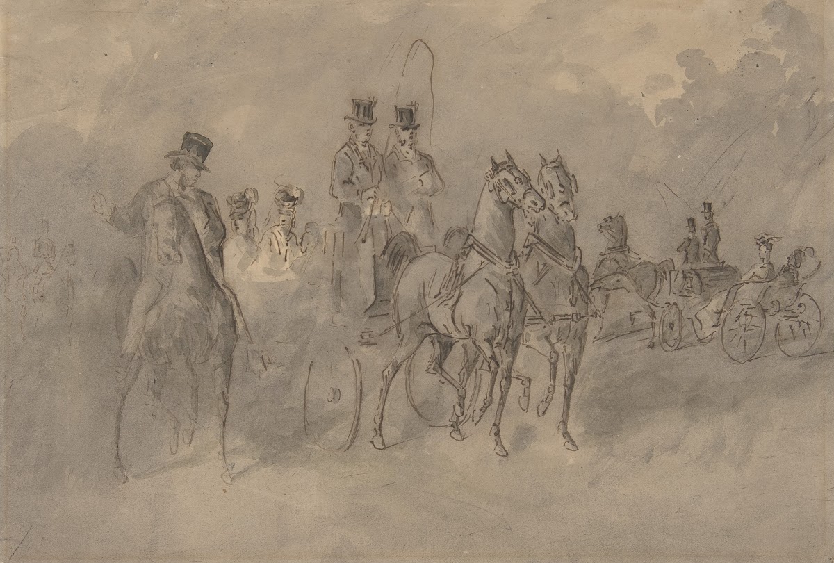 Driving in the Bois de Boulogne 19th century