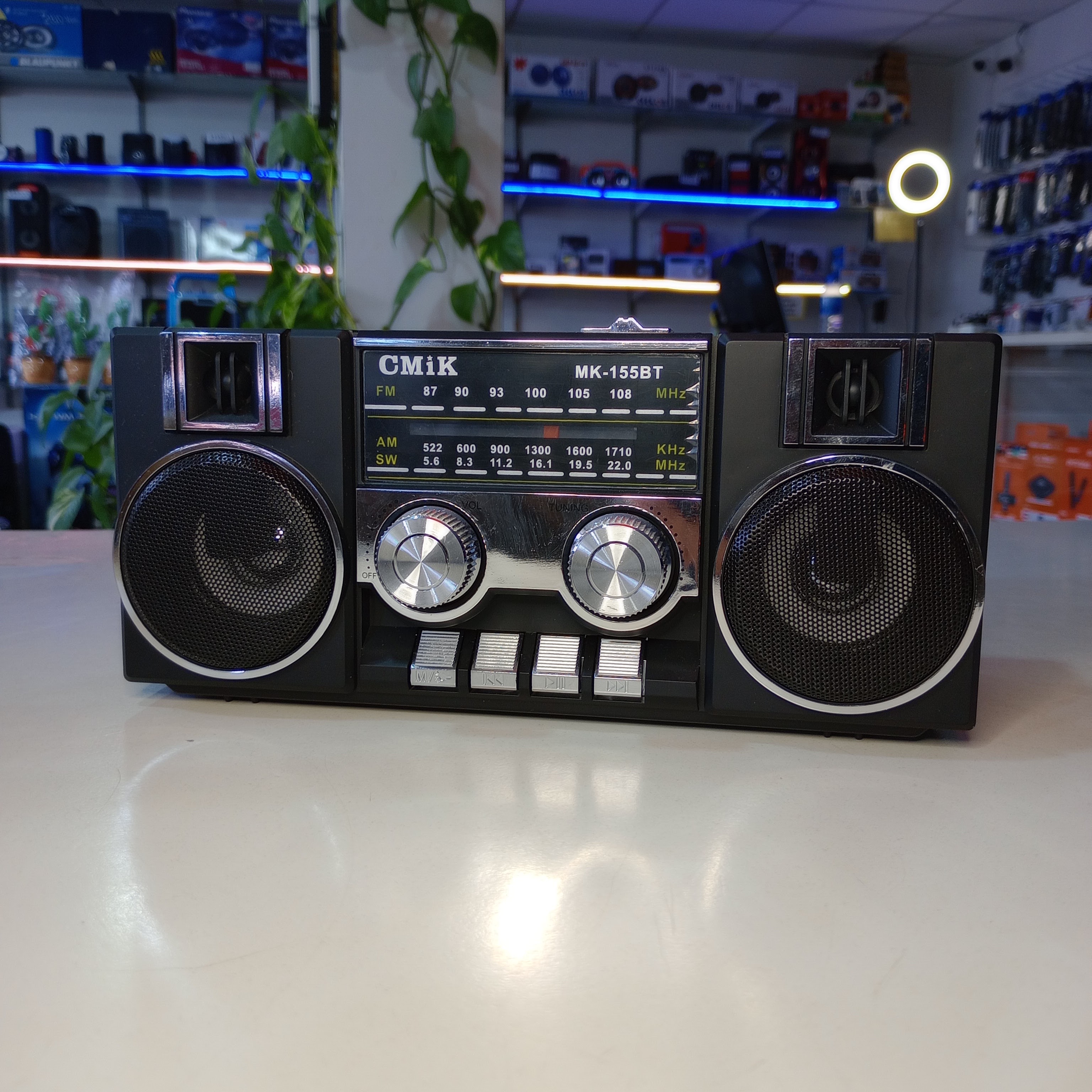 Radio C/Parlante Cmik MK155BT Rec,USB,BT,SD,AM,FM