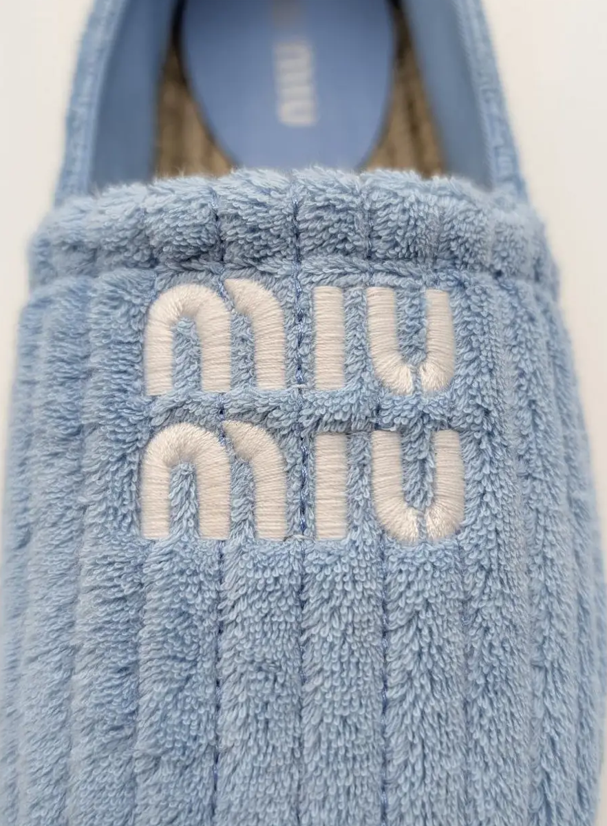 Espadrillas Miu Miu celesti – Image 6