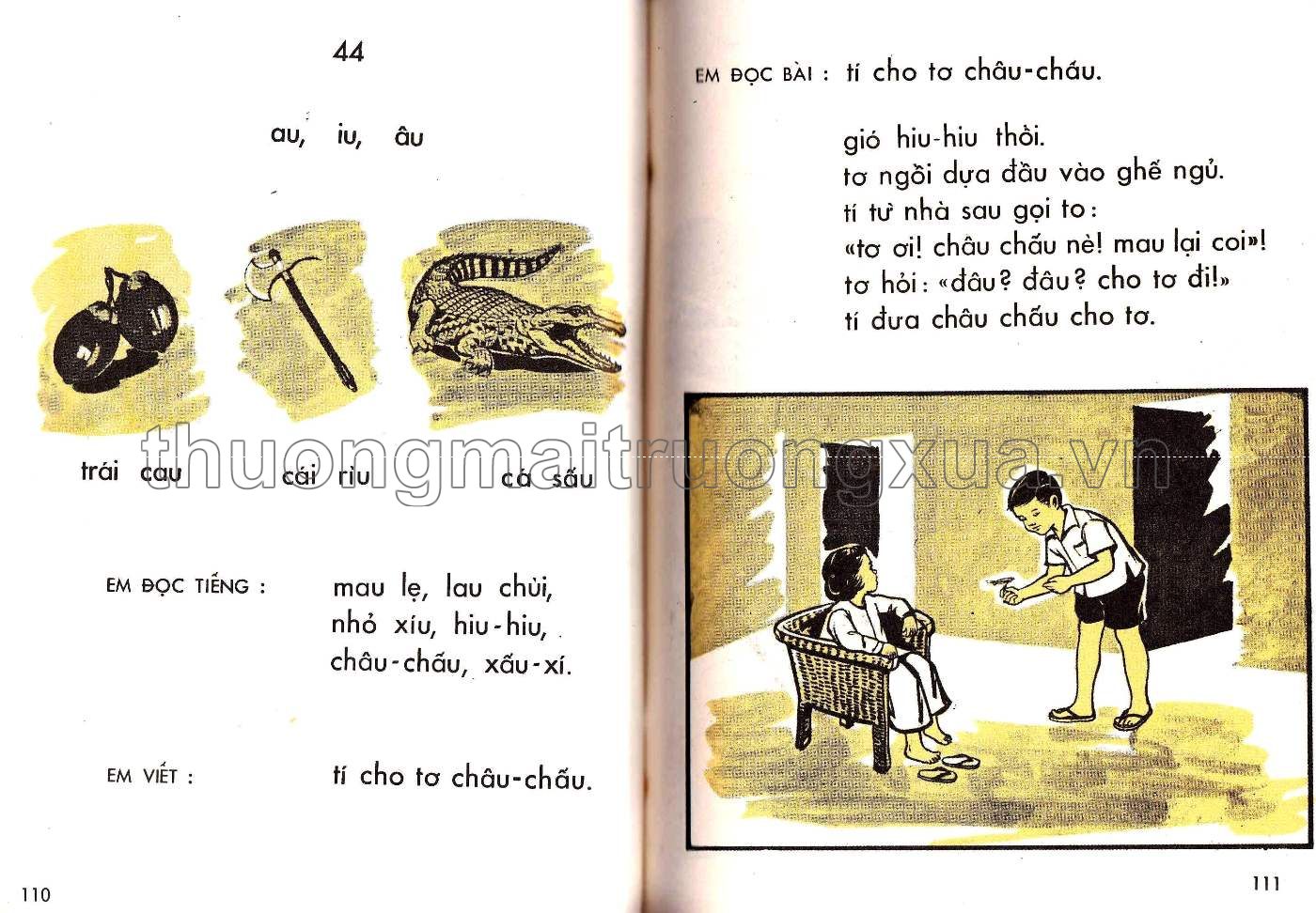 Em học vần lớp năm (1969) - Trang 56