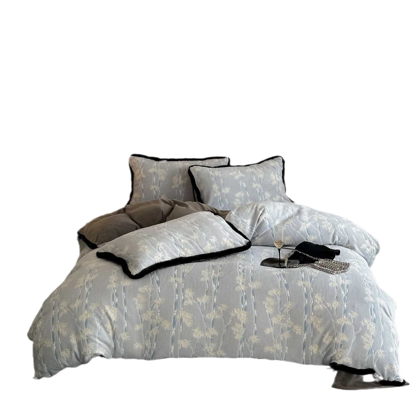 Luxurious, warm plush bedding set, 4-piece