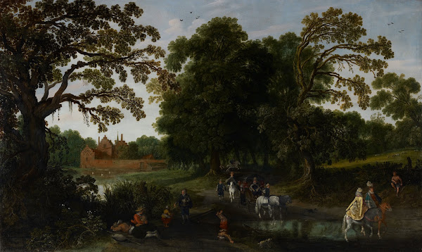 Courtly Procession before Abstpoel Castle 1619