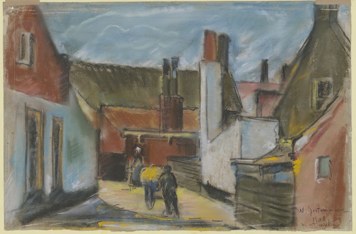 Village street with cart 1908