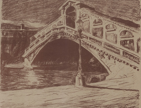 Rialto Bridge in Venice 1907
