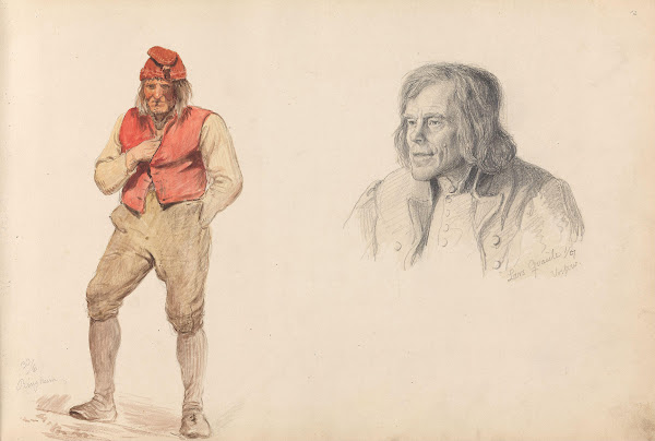Stående mann Ringheim Lars Knutson Kvåle Vossevangen 1855