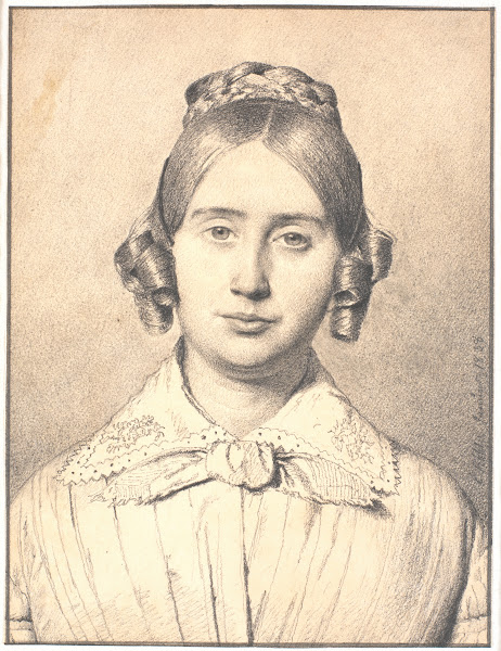 Portræt af kunstnerens hustru Susanne Cecilie født Købke 1838