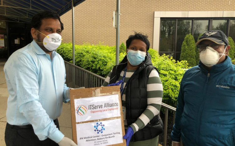 ITServe Alliance NorthEast Chapte Contributed a box of 100 KN95 masks to JFK Medical Center