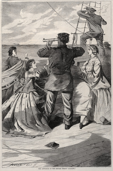The Approach of the British Pirate Alabama 1863