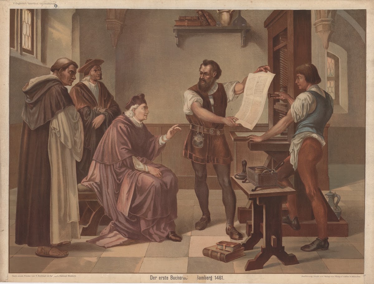 Der Erste Buchdruc Bamberg 1461 19th Century