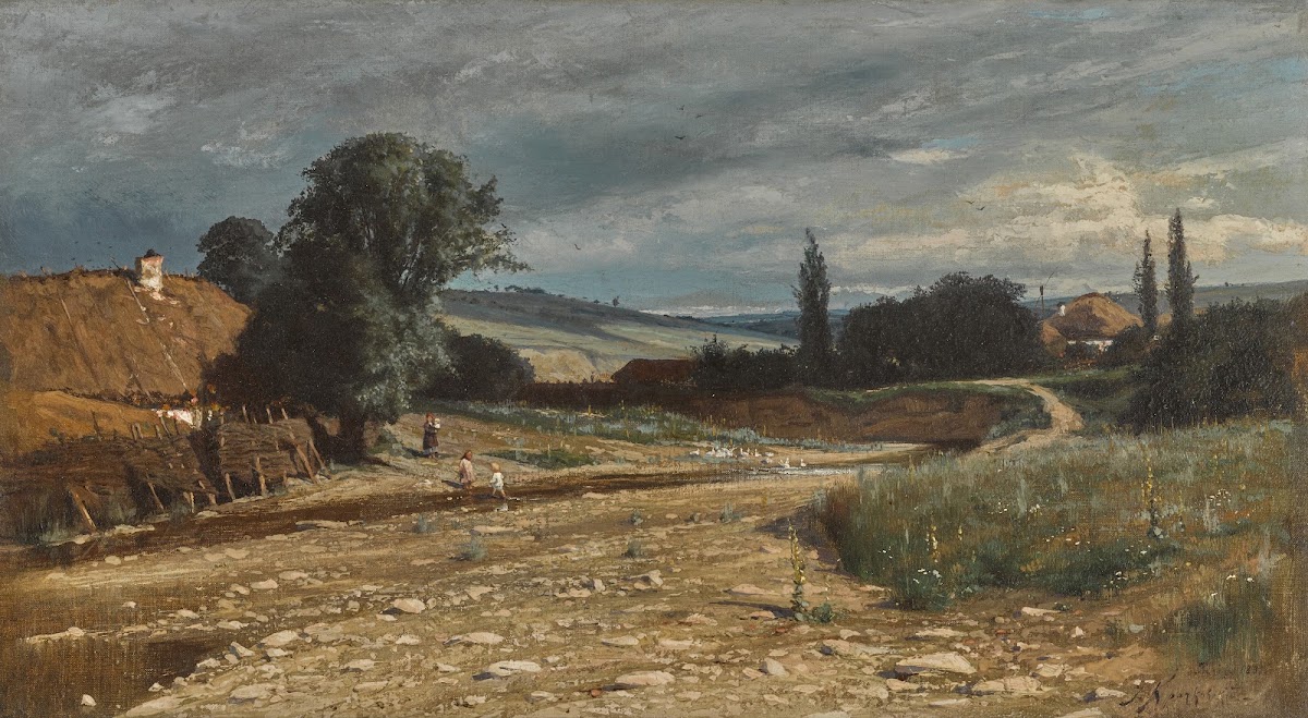 Landscape with River and Hut