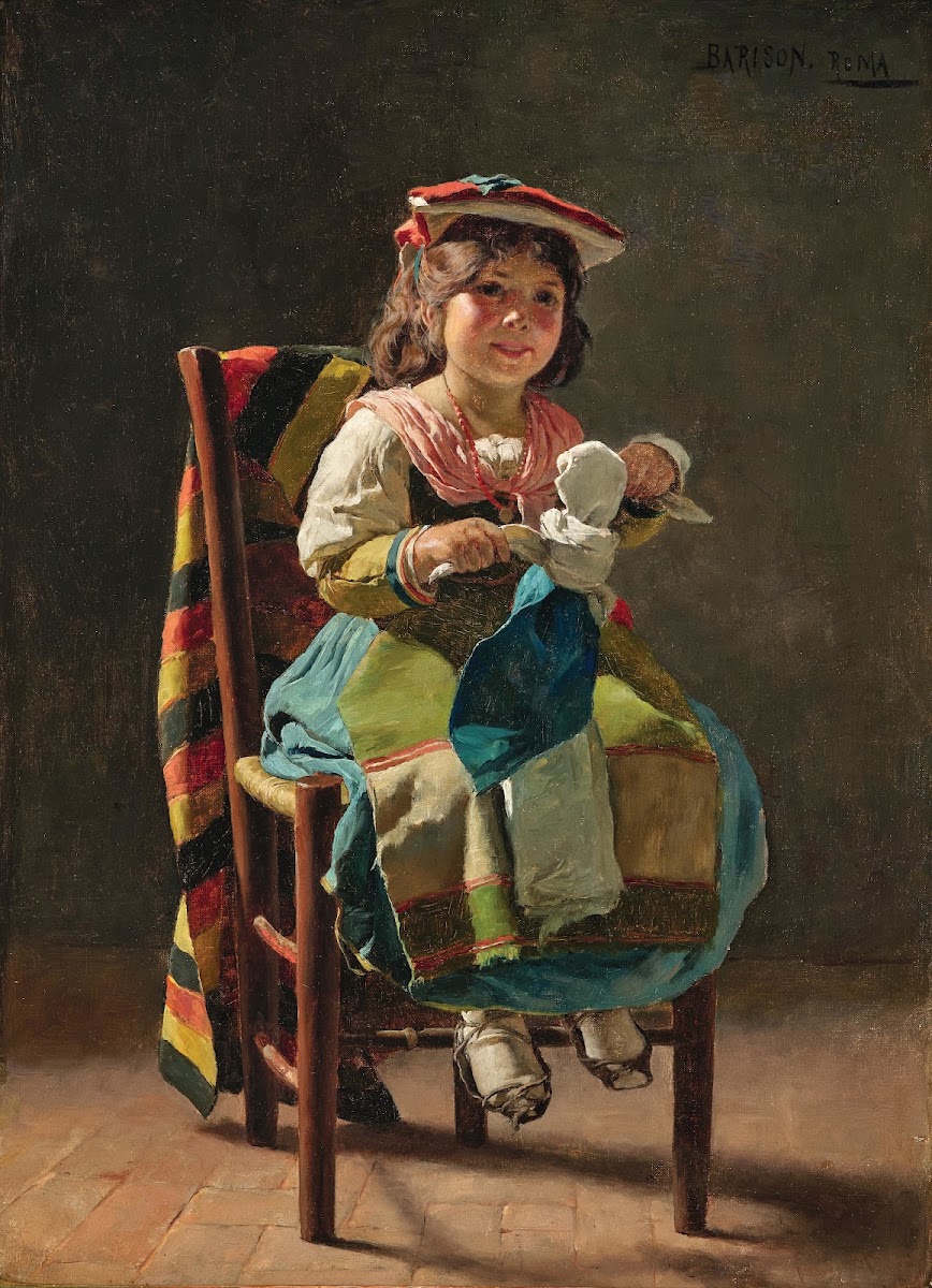 A Girl from the Campagna with a Doll