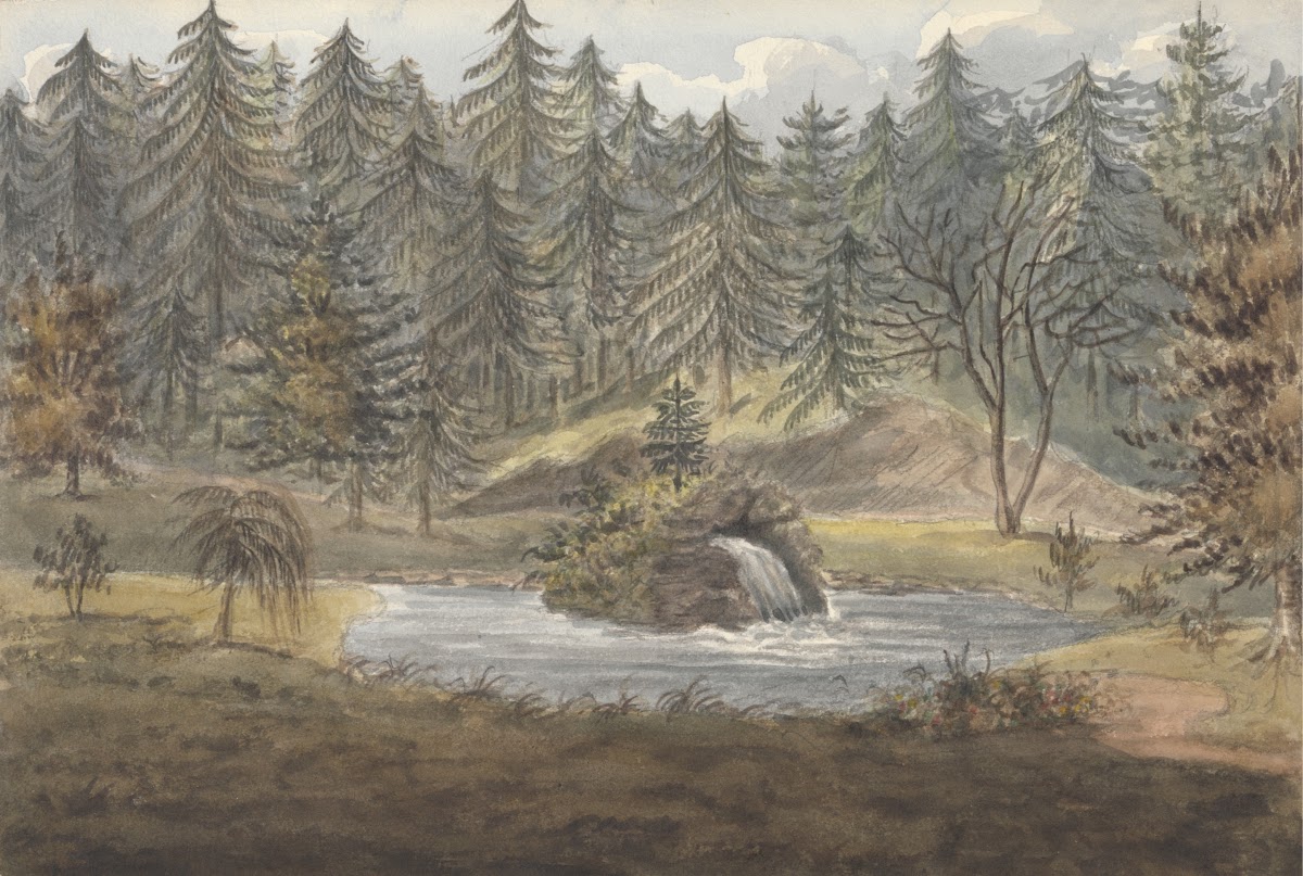 Pool and Falls Thornery Sezincote 1824 to 1832