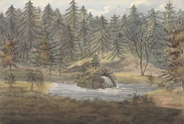 Pool and Falls Thornery Sezincote 1824 to 1832