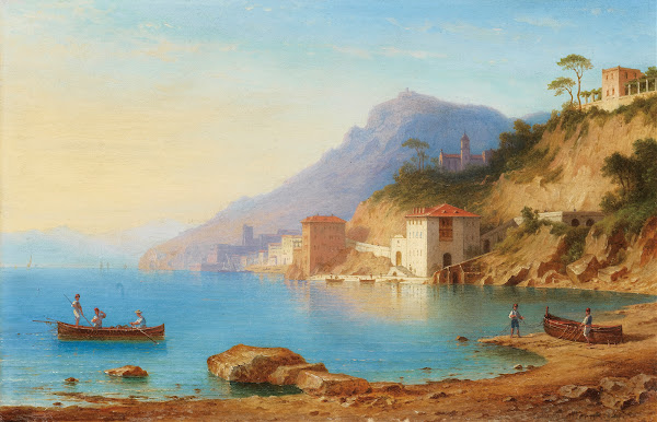 View of the Amalfi coast 1867