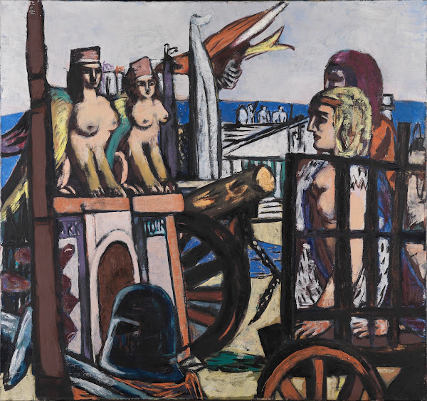 Der Abtransport der Sphinxe 1945
