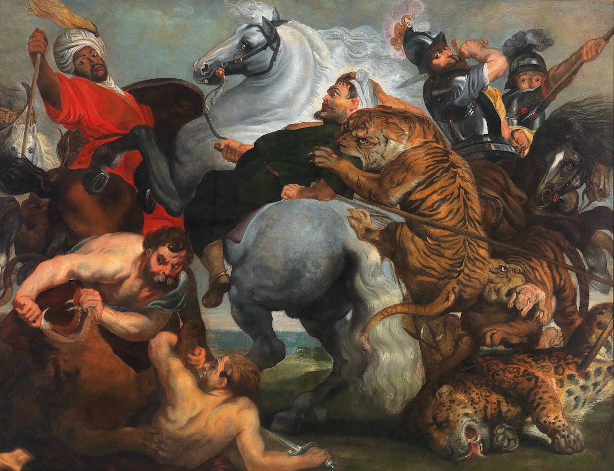 The Tiger Lion and Leopard hunt