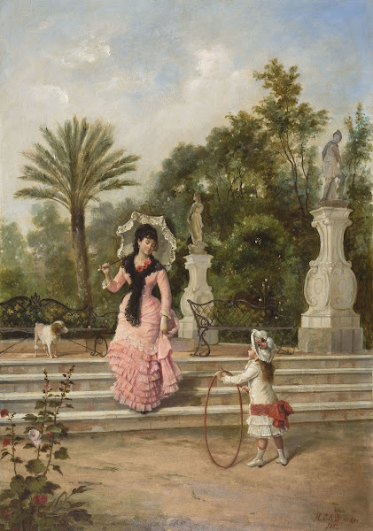 Playing in the Park c 1845
