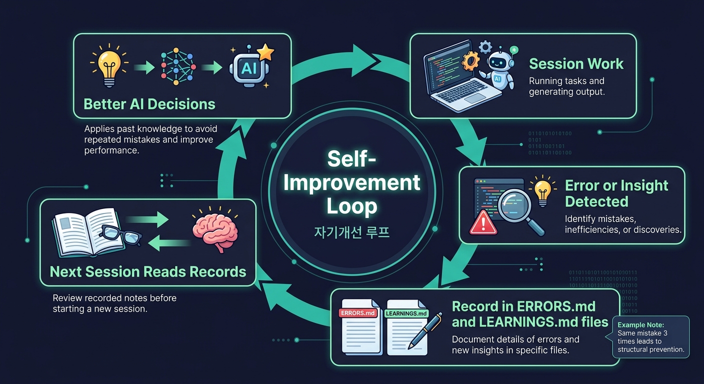 자기개선 루프 — AI가 내 실수에서 배운다