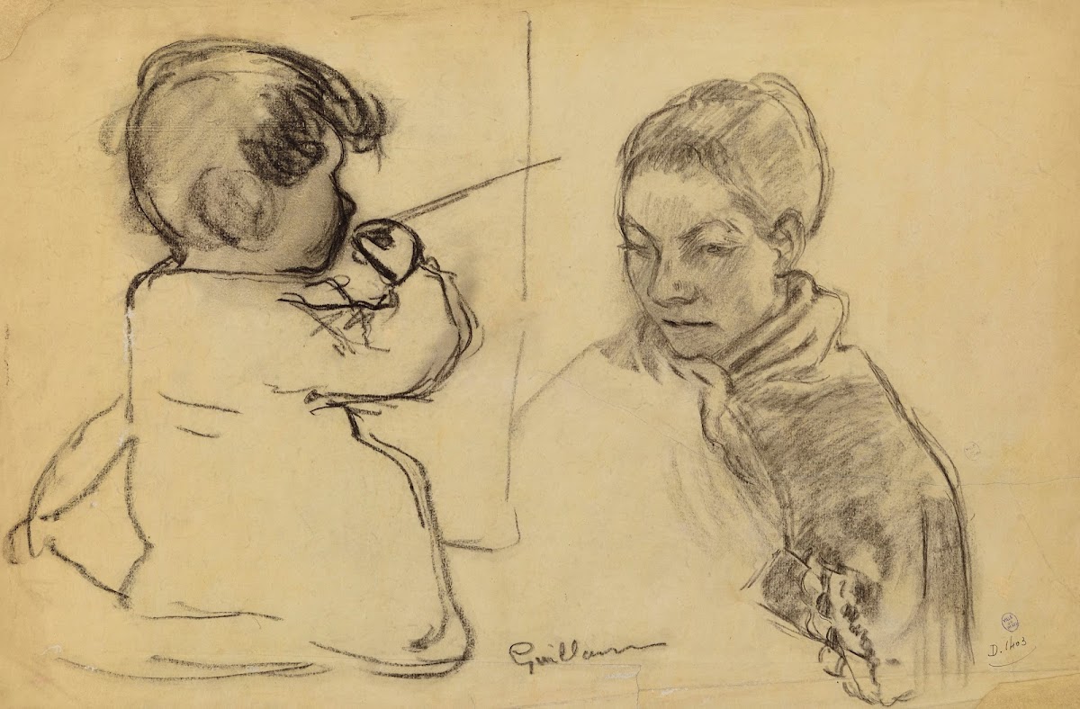 Deux études de tête