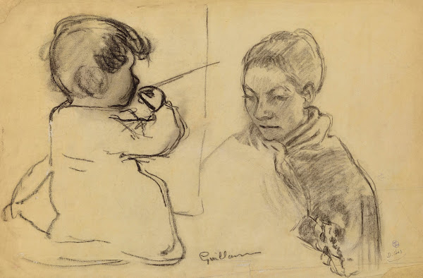 Deux études de tête