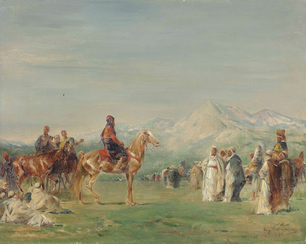 Campement arabe dans les montagnes de lAtlas 1872