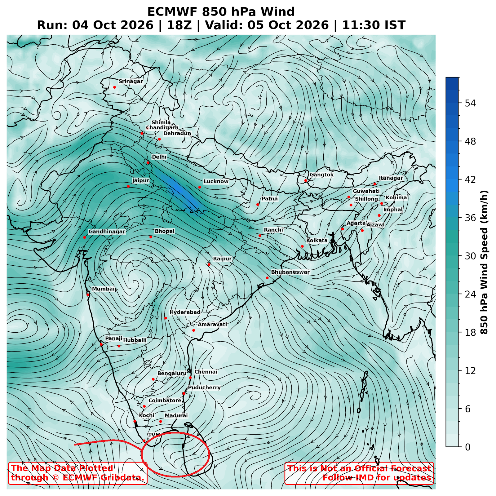 North India / Wind - MasRainMan Weather