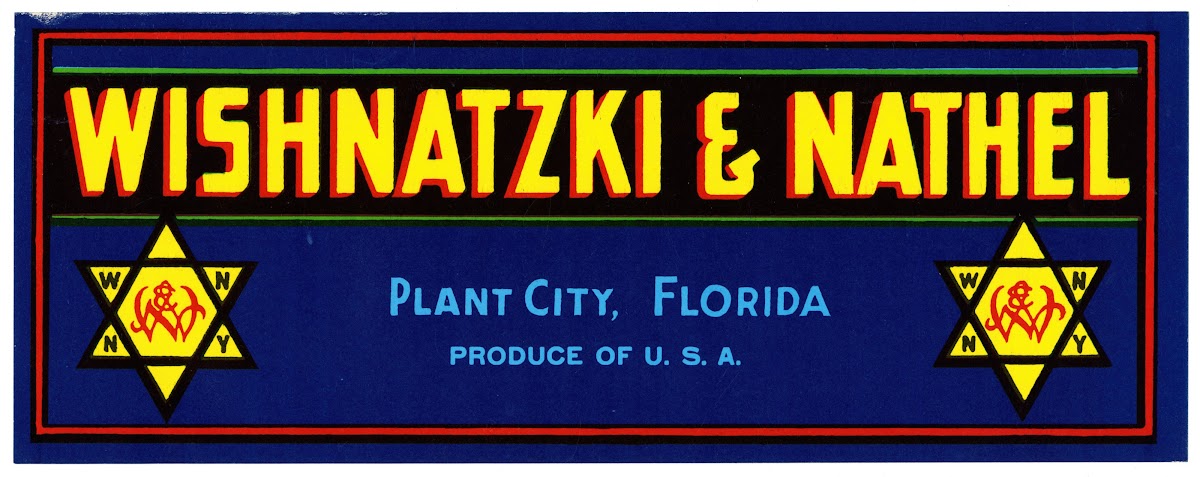 Wishnatzki and Nathel  Blue Label Produce 1930 1950