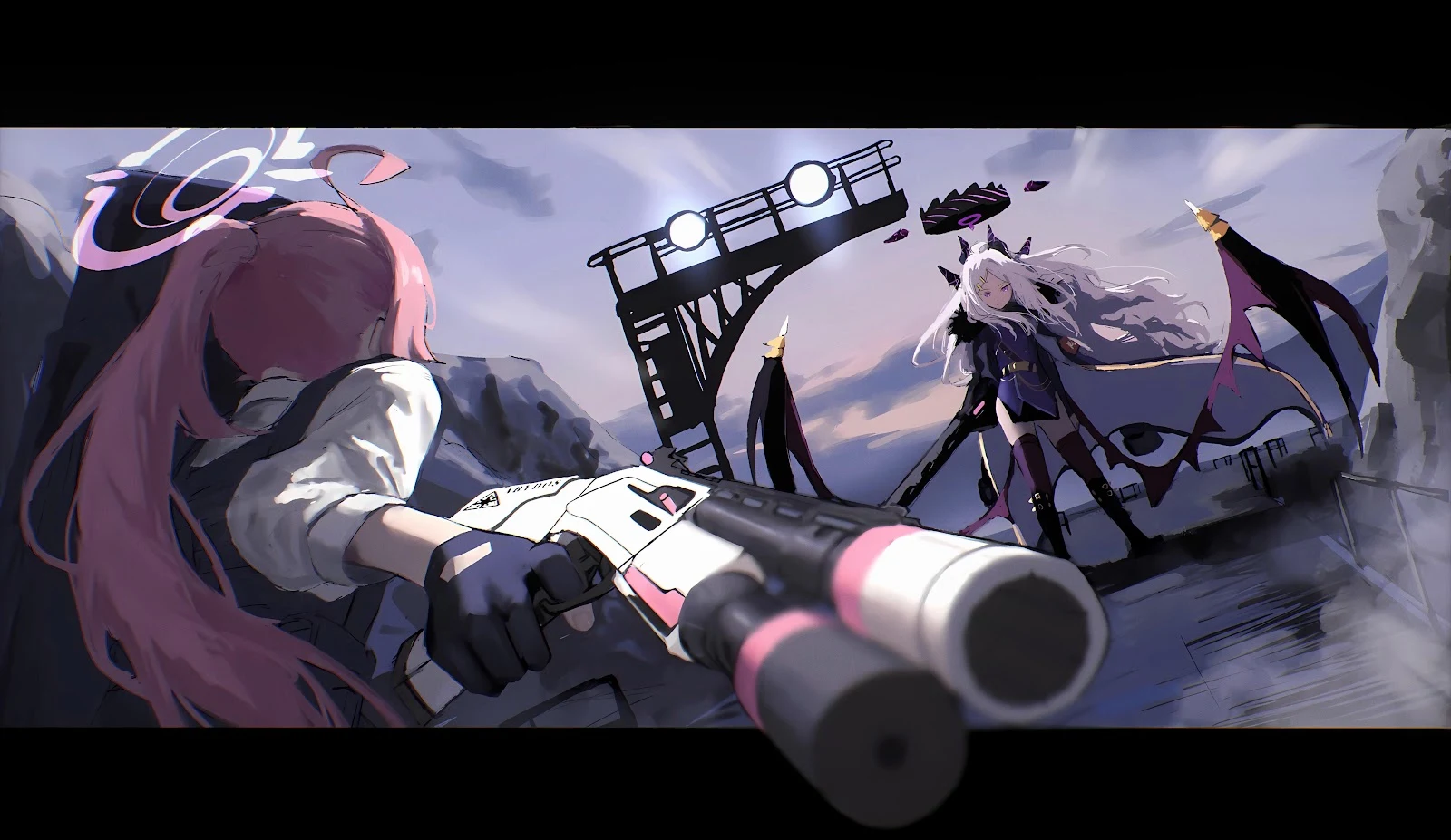 Mika And Hina Blue Archive - Anime Illustration 5K Wallpaper (6144x3561)