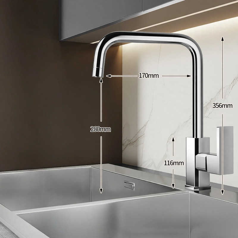 Stainless Steel Faucet for Kitchen, Mix or Cold Water