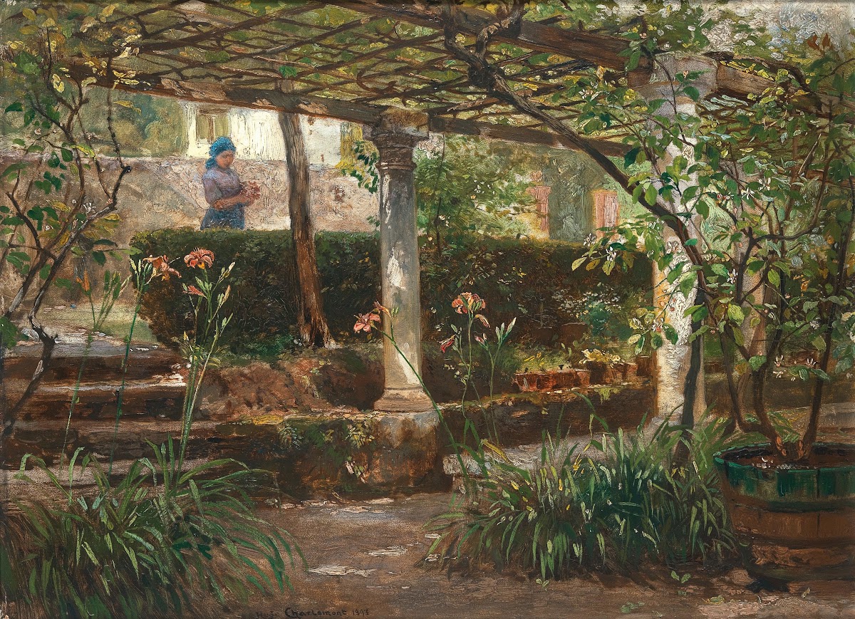 Tiger lilys on southern terrace 1893