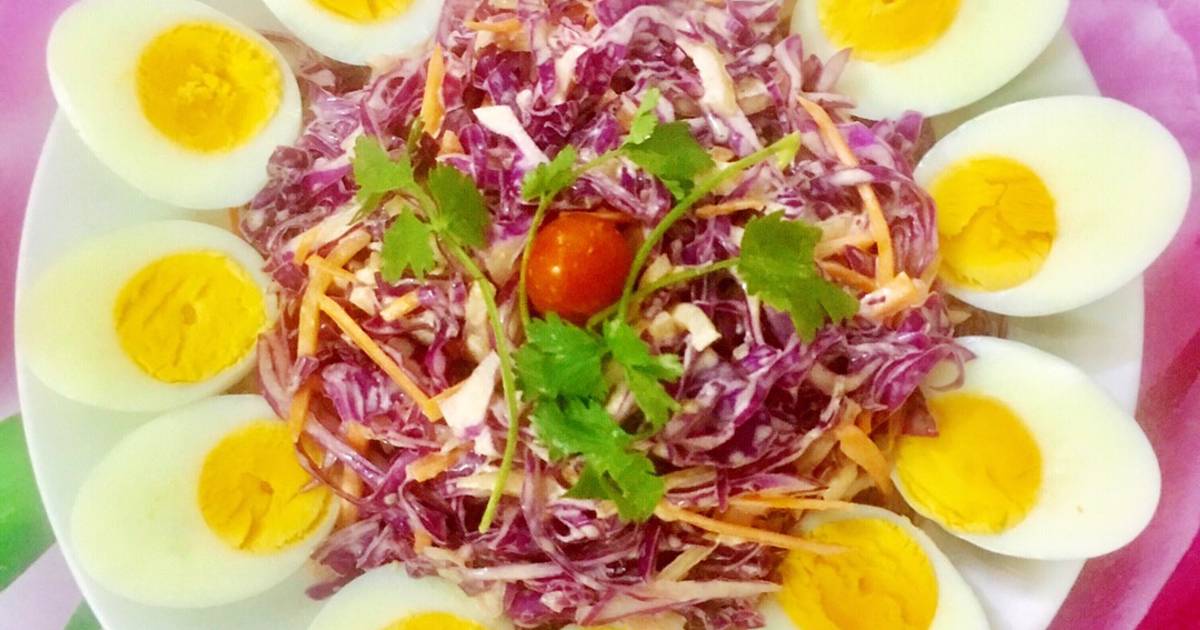 Bắp Cải Tím Trộn Sốt Mayonnaise