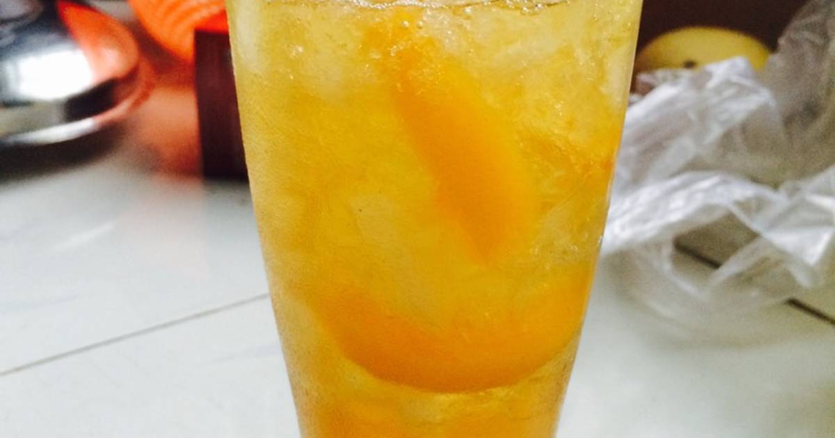 Đào ngâm chanh đường
