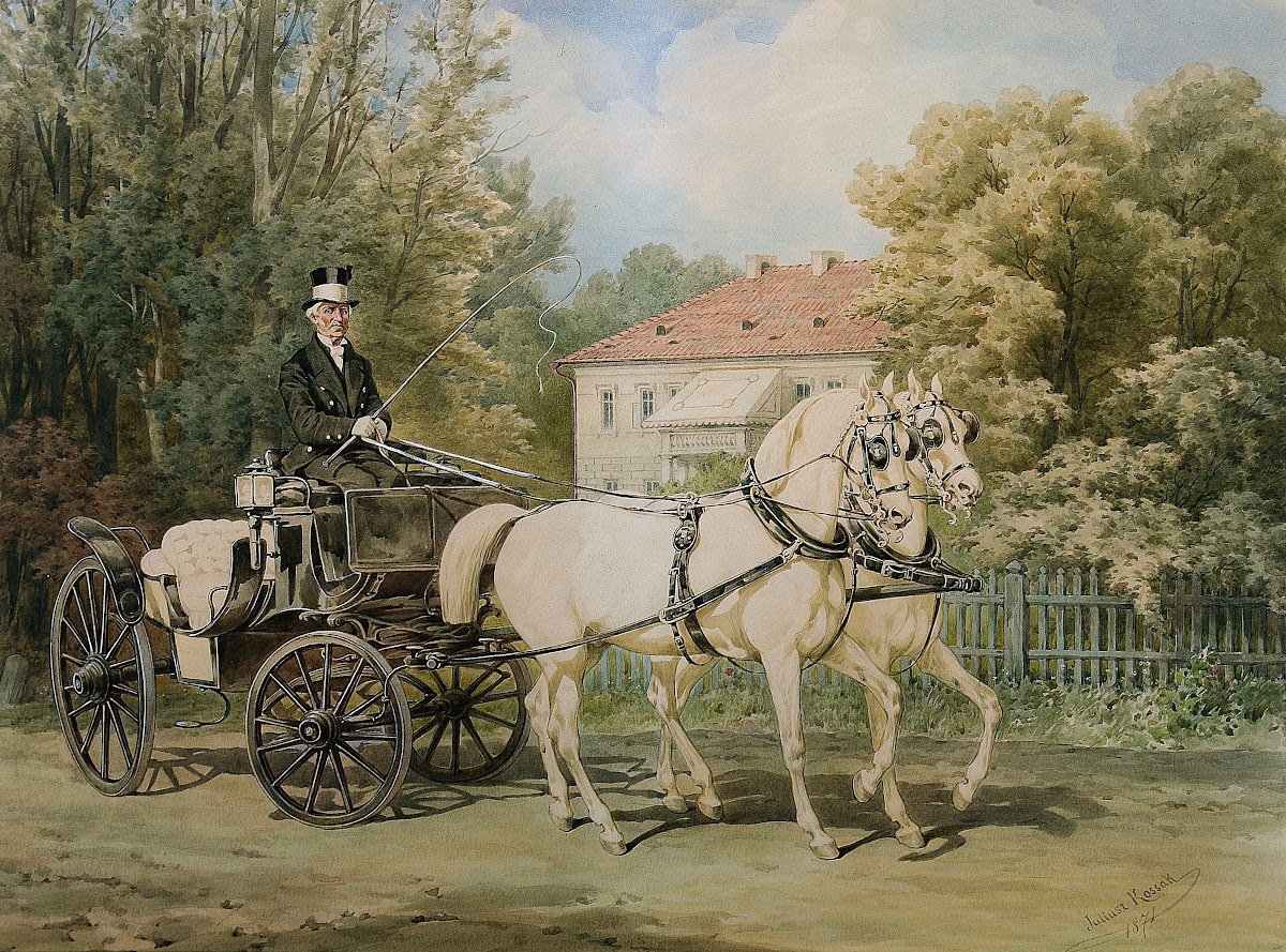 Grandmas coach  Coach of Zofia nee Branicki wife of Artur Potocki 1871