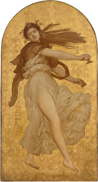 A Dancing Girl with Cymbals in a White Robe circa 1869